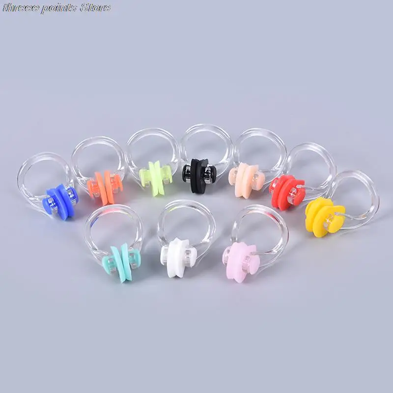 10 Pcs Reusable Soft Silicone Swimming Nose Clip Comfortable Diving Surfing Swim Nose Clips