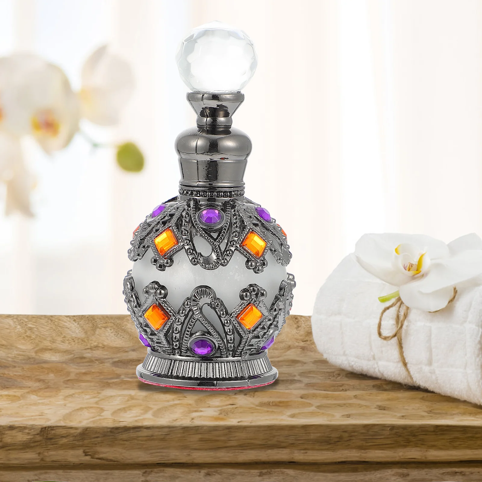 

Glass Essential Oil Bottle Creative Perfume Dispenser Travel Storage Leak Proof Durable Bottle