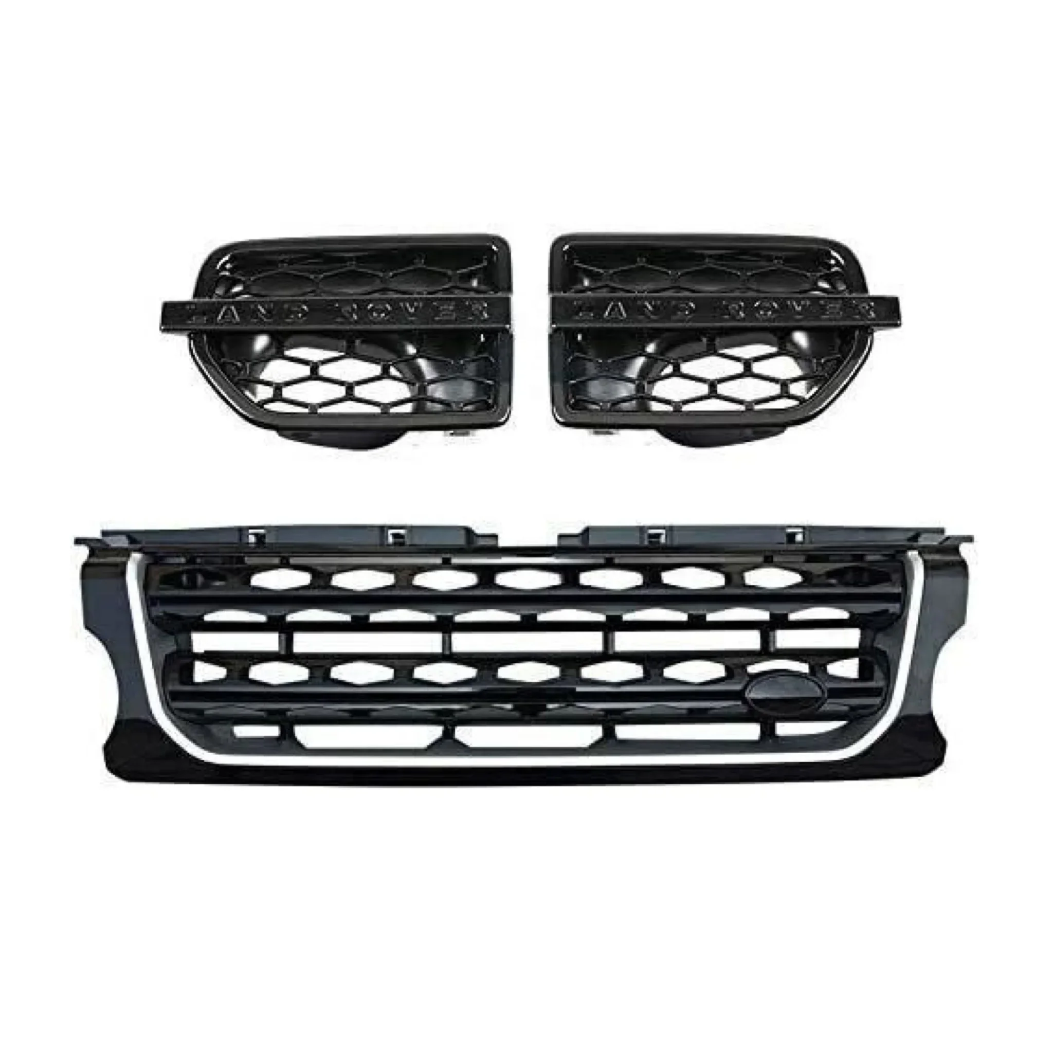 

Fits for Discovery 4 LR4 2014-2017 Front Grille Side Vent Fog Lights Lamp Frame