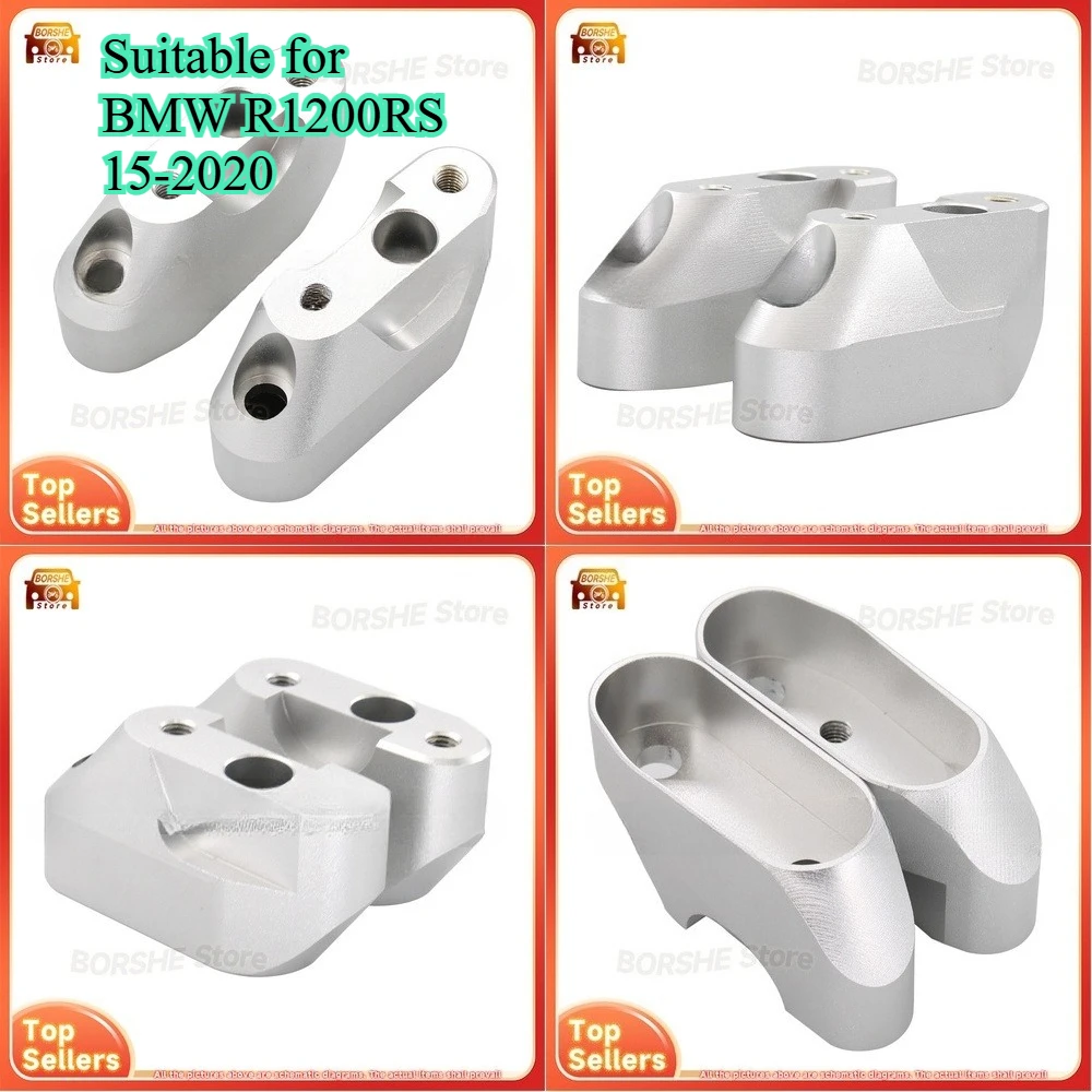 

2026 Motorcycle Handlebar Riser Adapter Suitable for BMW R1200RS 15-2020 Handlebar Stem Elevator Mounting Bracket for Custom