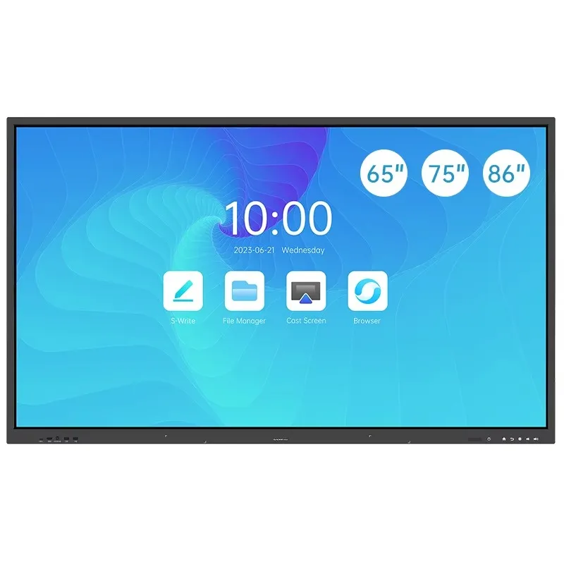 65'' 75'' Heißer Verkauf Interaktive Flat Panel Digitale Smart Board Mit Dual System Interaktive Bord Interaktive Bildschirm