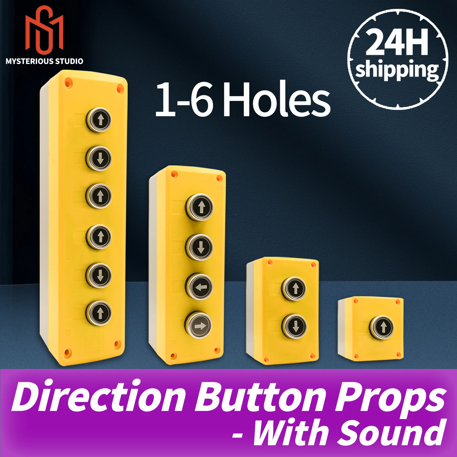 ミステリースタジオ脱出ゲーム,メカニズムアクセサリー,電子パズル,素晴らしい,ボタンキーボックス,1987 gy