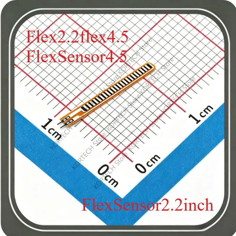 1PCS Flex Sensor 2.2 inch Bend Flex Sensor for Robotic hand Electronic gloves Flex2.2 flex4.5 Flex Sensor 4.5