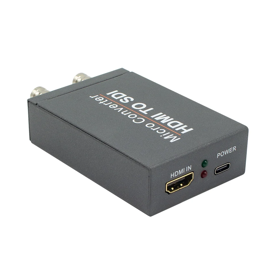 Konwerter HDMI na SDI, Konwerter HDMI na SDI z dwoma wyjściami SDI, Wbudowany moduł audio, Obsługa HDMI 1.3, 3G/HD-SDI, Automatyczne wykrywanie formatu, Przedłużacz — zdjęcie produktu 4