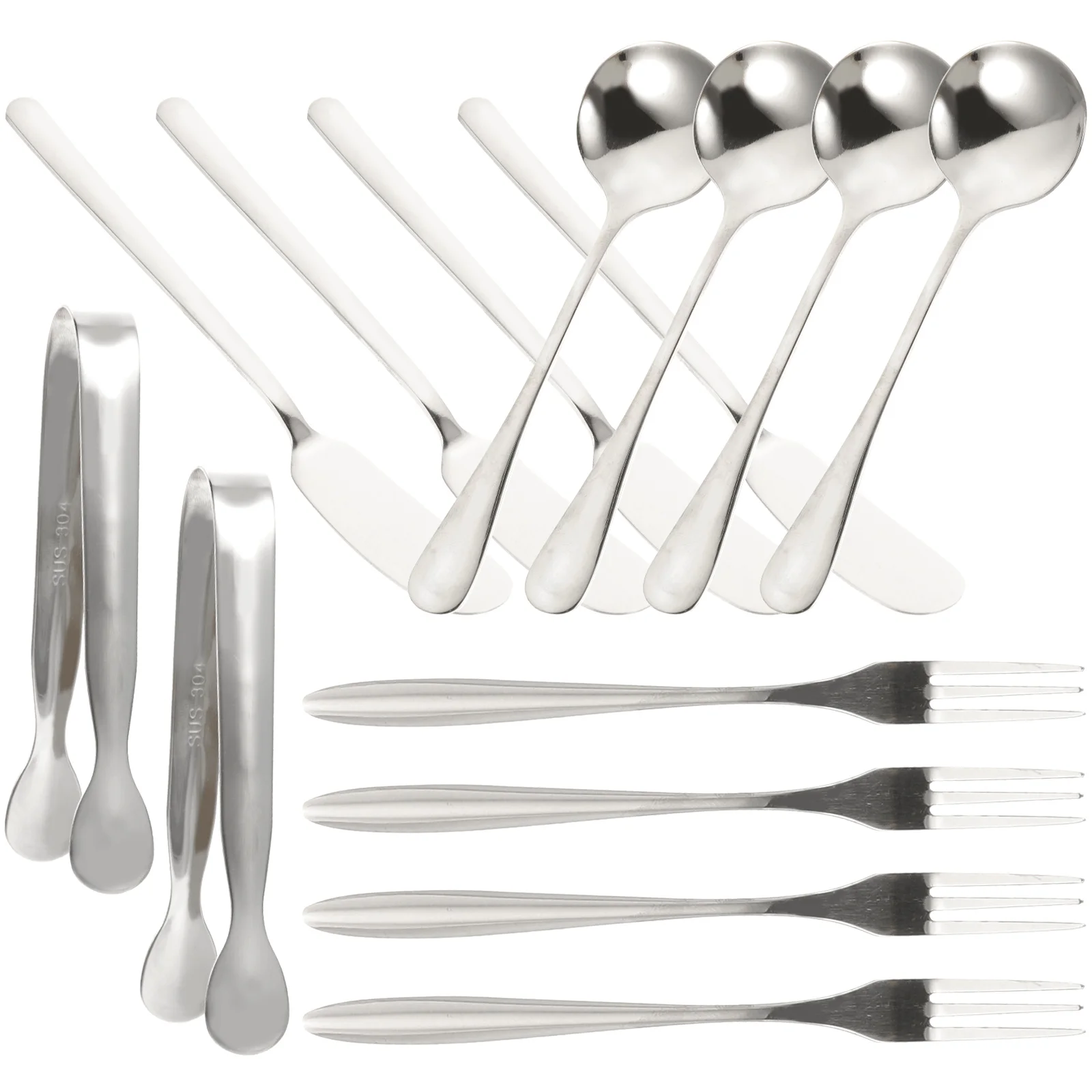 

Cheese Knife Set Butter Small Spreader Coffee Spoon Appetizer Spoons Forks Dessert Stainless Steel Mini Serving Travel