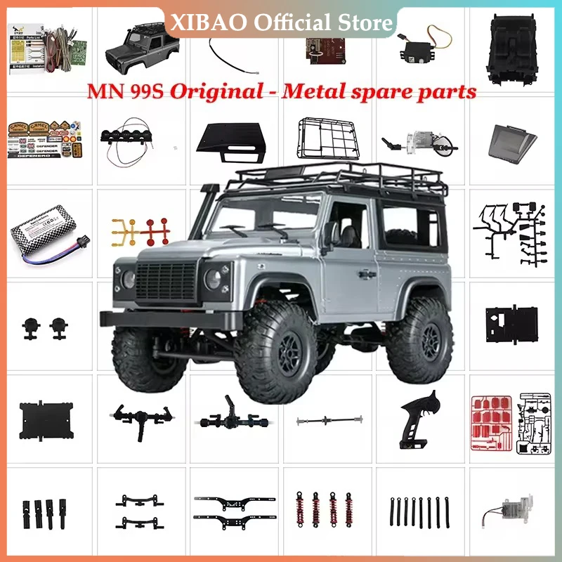 

MN D99s D90 RC Car Spare Parts Tire Motor Shock Remote Controller Receiving Board Sticker Light Line Transmission Shaft Shell