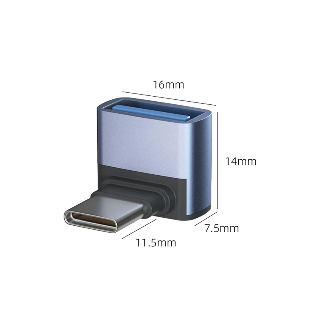 10Gbps OTG Charging Convertor 2 in 1 USB3.1 To Type-C Charging Adapter Aluminum Alloy High Speed for Laptop/Tablet/Mobile Phone