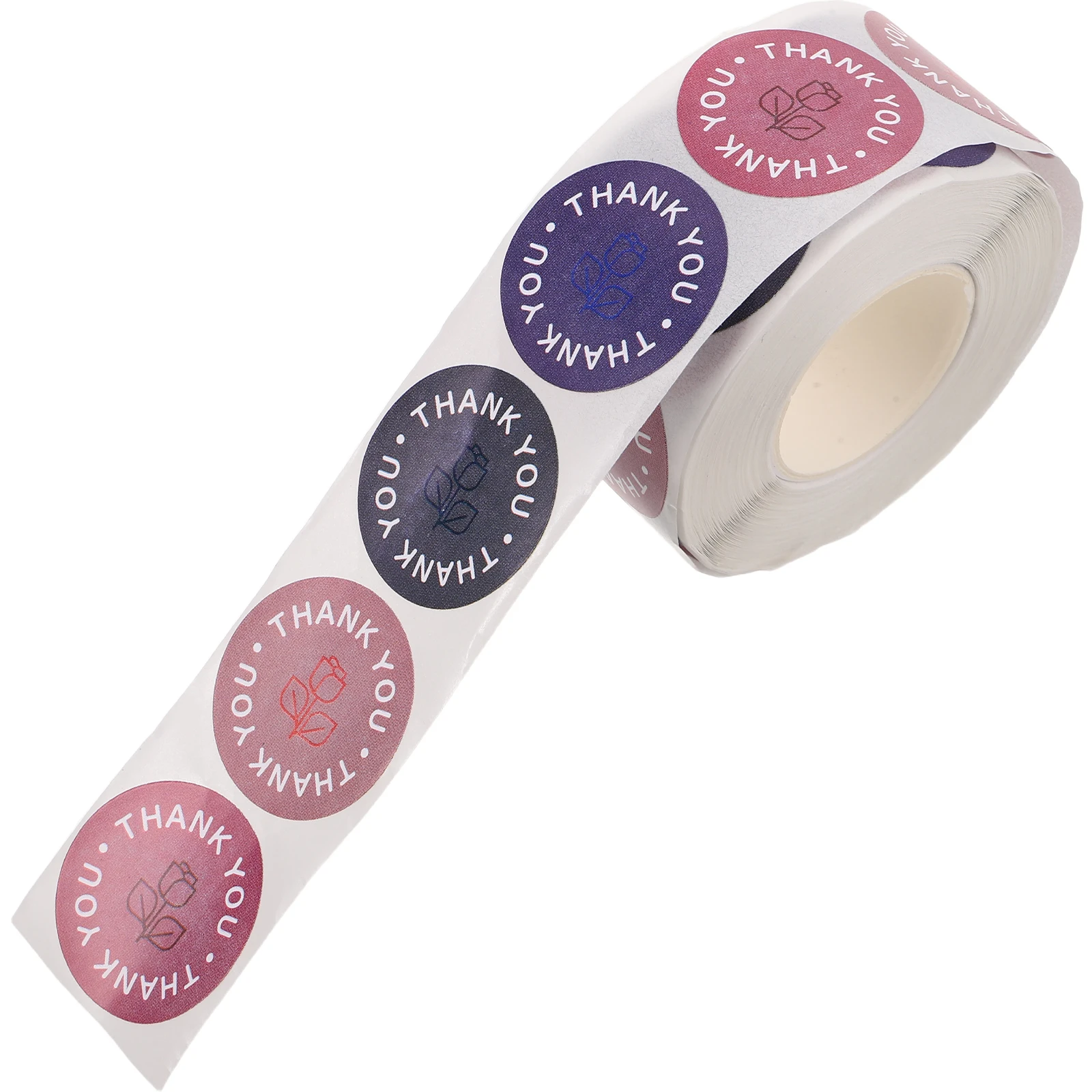 

Rose Flower Stickers Self Adhesive Thank You Labels Packaging Gifts Boxes Valentine Sealing Stickers Elegant Design