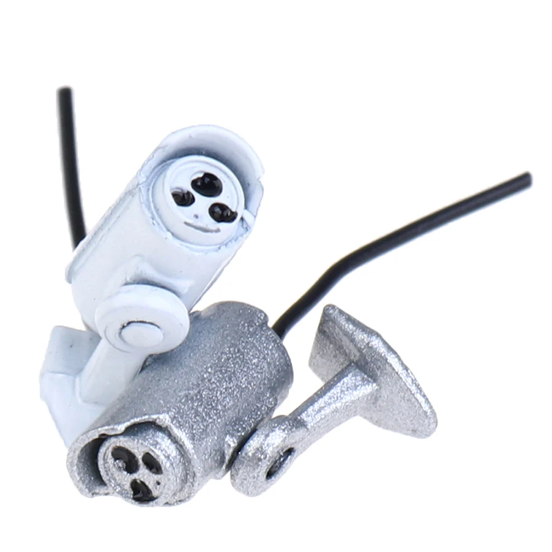 High Quality 1Pc 1:12 Dollhouse Miniature Camera Surveillance Camera Doll House Decor Model