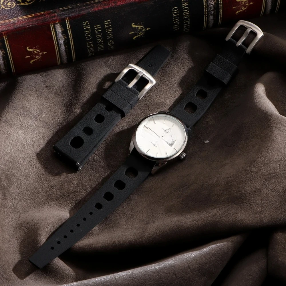 الاستوائية المطاط حزام ل أوريس ل Seiko للمواطن الإفراج السريع حزام (استيك) ساعة 20/22 مللي متر جديد الاستوائية حزام ساعة ذكية حزام 2026