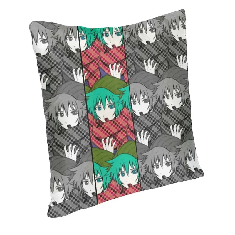 YTTD Game Anime Shin Tsukimi Square Pillow Cover Decoration Cushion Cover Throw Pillow for Sofa Double-sided Printing