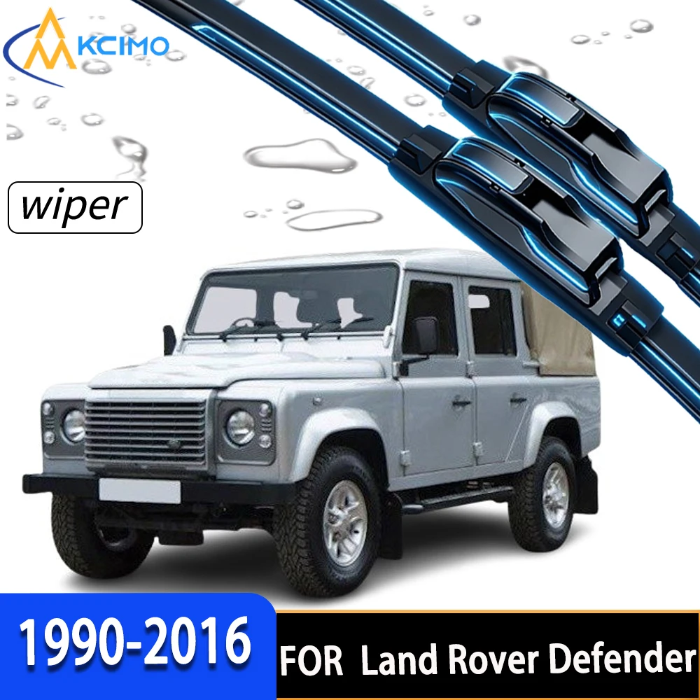 

2Pcs Front Windshield Wiper Blades High-Density Rubber Quiet Smooth Wiping Direct Fit For Land Rover Defender L316 1990-2016