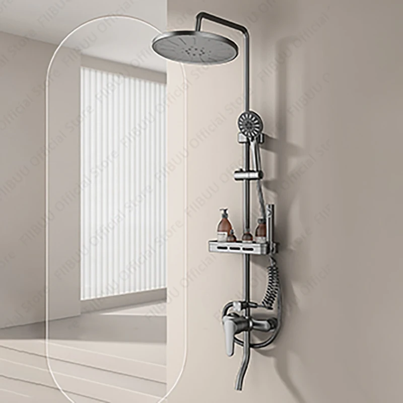 

Water Saving Shower Full Set Smart Shower System for Home Pressure Water Massage Shower Head Adjustable New Bathroom Accessories