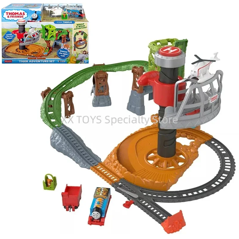 

Thomas & Friends Sodor Safari Rescue Tiger Adventure Set Multicolor Motorized Train and Track Set for Preschool Kid Holiday Gift