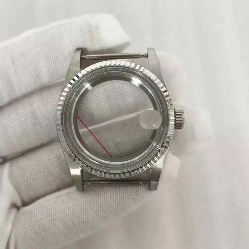 Großhandel 36mm Uhrengehäuse Lupe Acrylglas Transparent/Dichte Basis 3ATM Edelstahlgehäuse für NH35 NH36 4R Uhrwerk – Detail 8