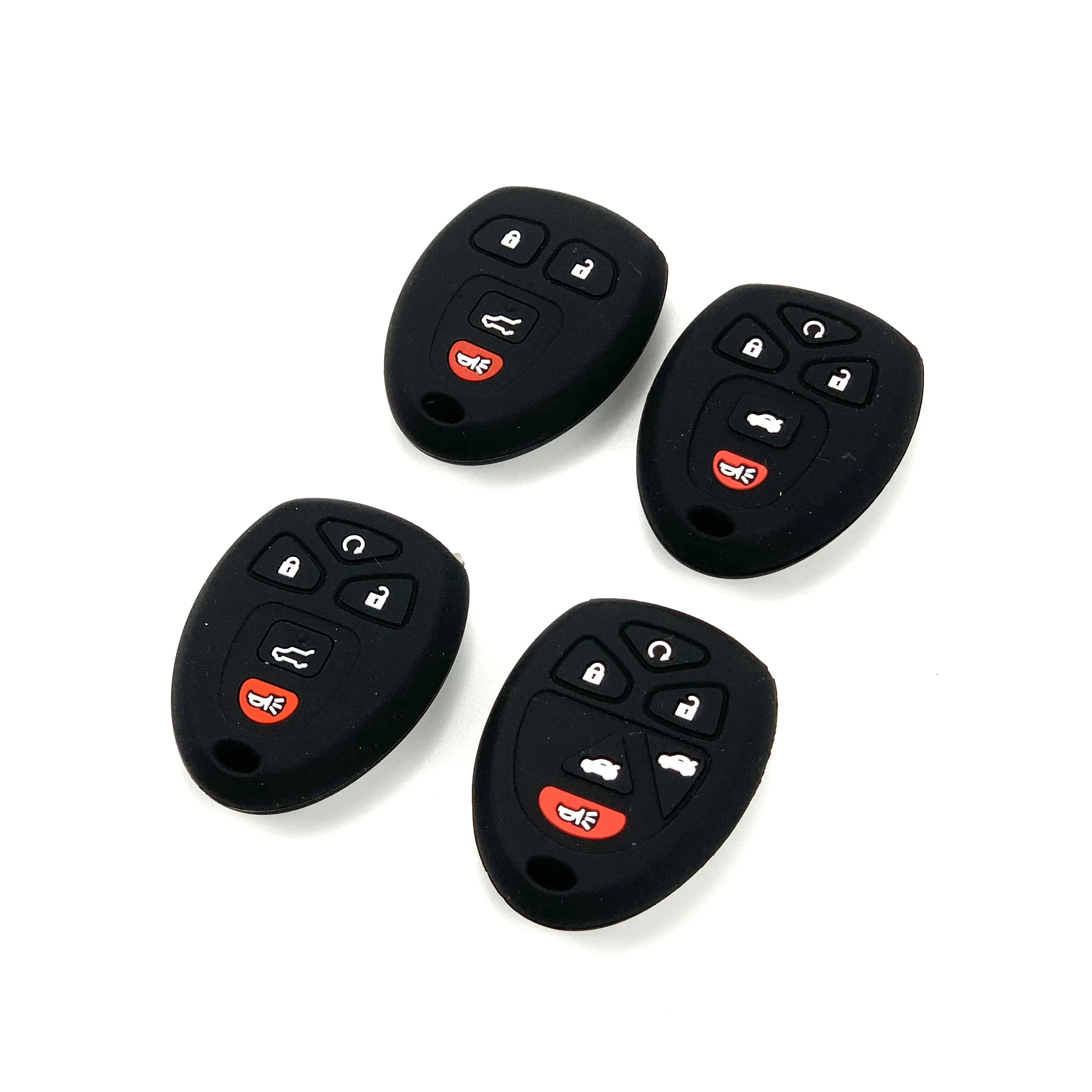 Silicone car Key Case cover set shell For Chevrolet tahoe yukon suburban For GMC for Cadillac for Buick 6 button key cover