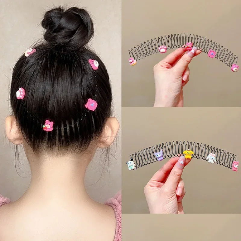 Extended Version Retractable Hair Comb New Style Hairpin Girl Broken Children Cartoon Inverted Comb Headwear Cartoon Simple