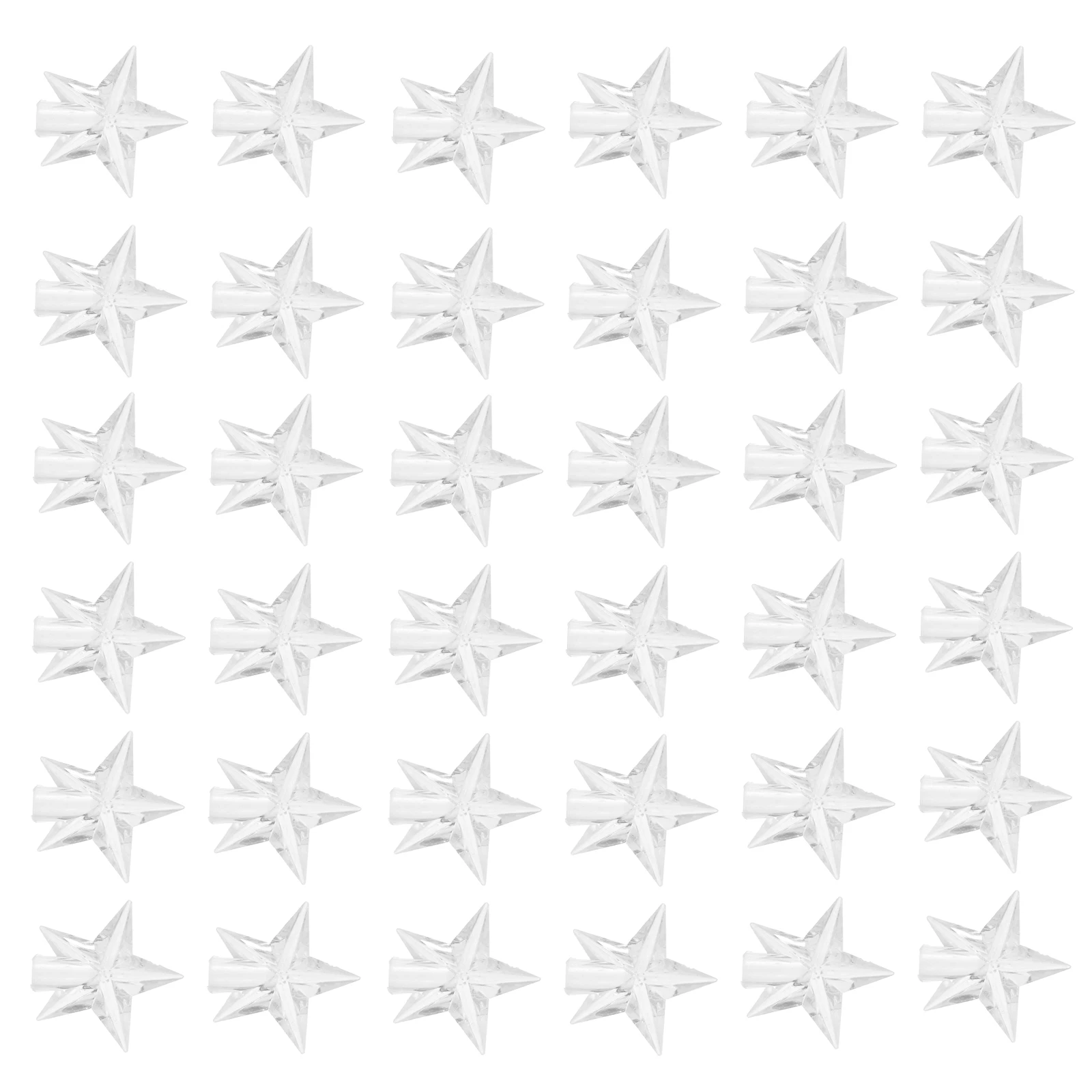 

100Pcs Star Shape Plastic Lamp Bulb Cover Simple Design String Light Decoration Lamp Shade Star Shape Cover