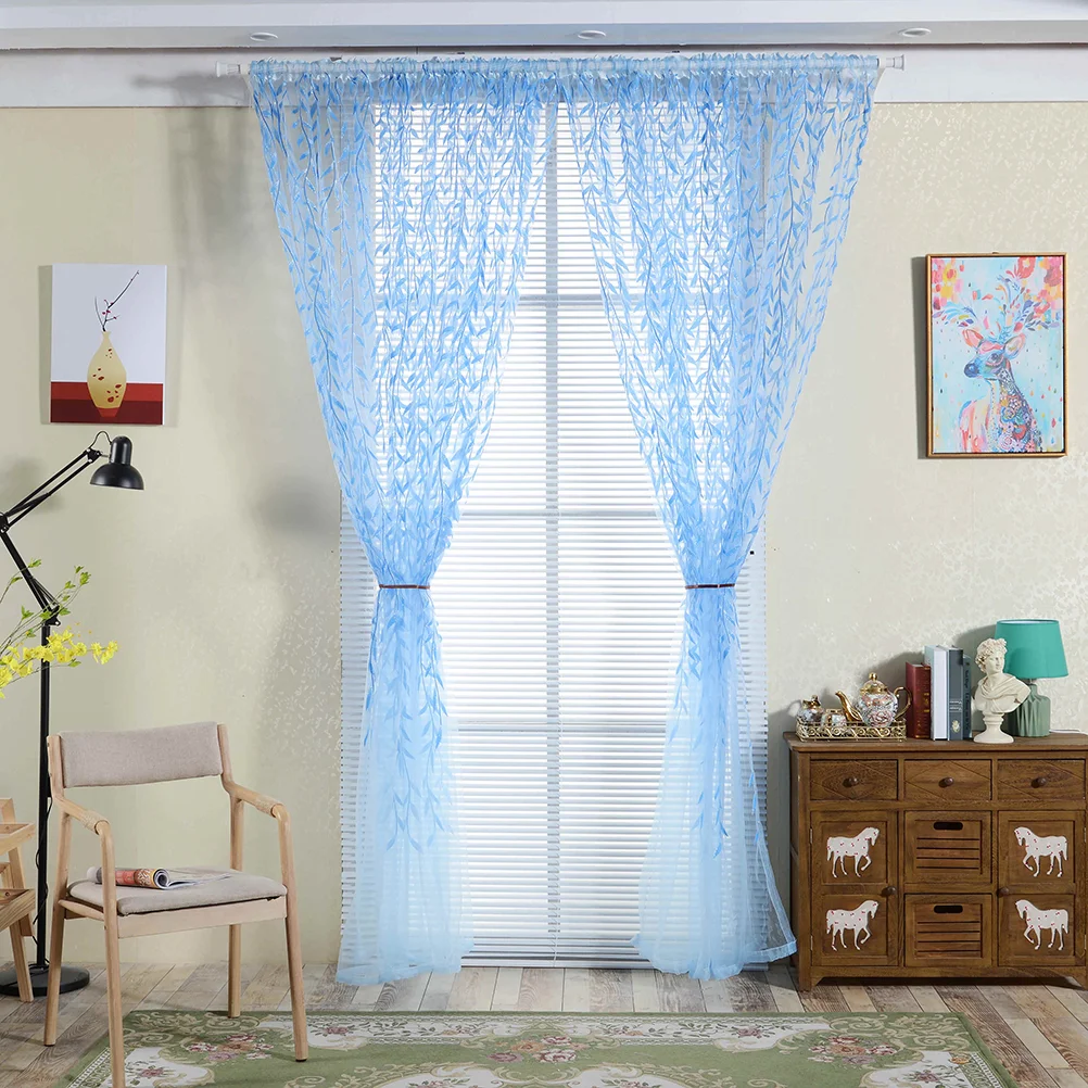 Wide-open Feel Window Treatments Tulle Screen Rural Drape Valances Curtain Sheer Voile Curtains