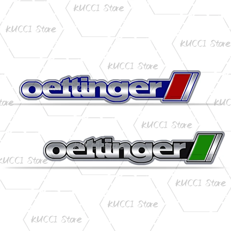 Alloy Metal Oettinger Grille Emblem Rear Trunk Badge Sticker For A3 A4 A5 A6 A7 A8 Q3 Q5 Q7 Golf 3 4 5 6 7 GTD Bora Jetta Passat