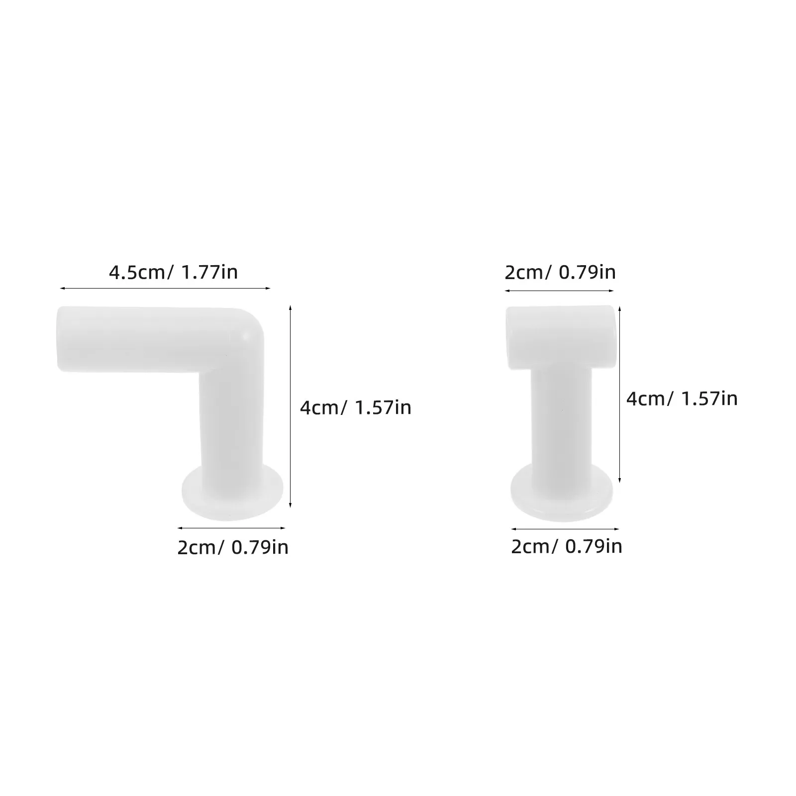 12Pcs Supermarket Shelf Handrail Connector Plastic Pipe Guard Railing Adapter for Tube Fixing Joint Stable Easy Install Outdoor