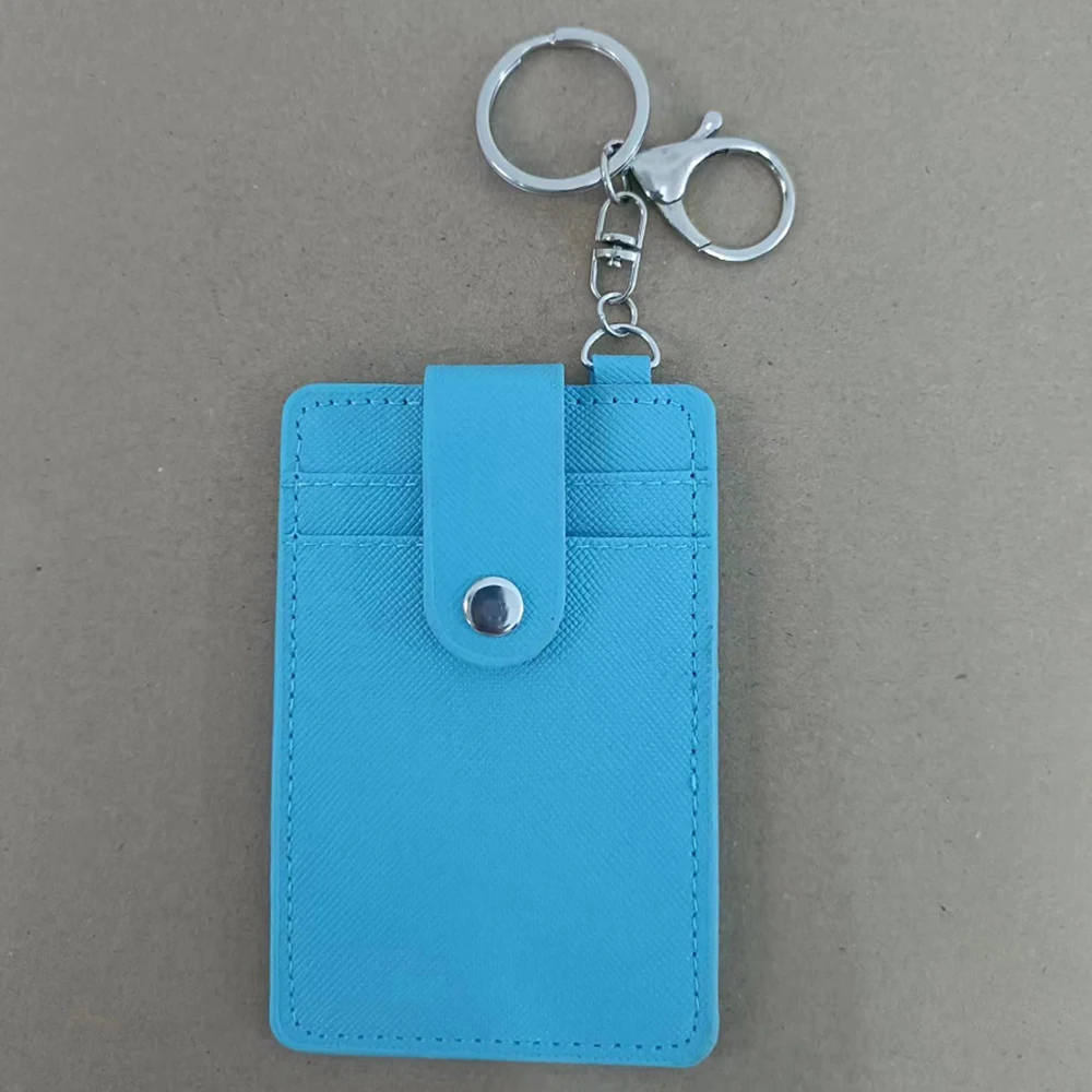 1 قطعة بلون ثلاثة فتحة حامل بطاقة الحافلة طالب وجبة بطاقة حامل بطاقة البنك فو الجلود بولي Card حافظة S004037 #5