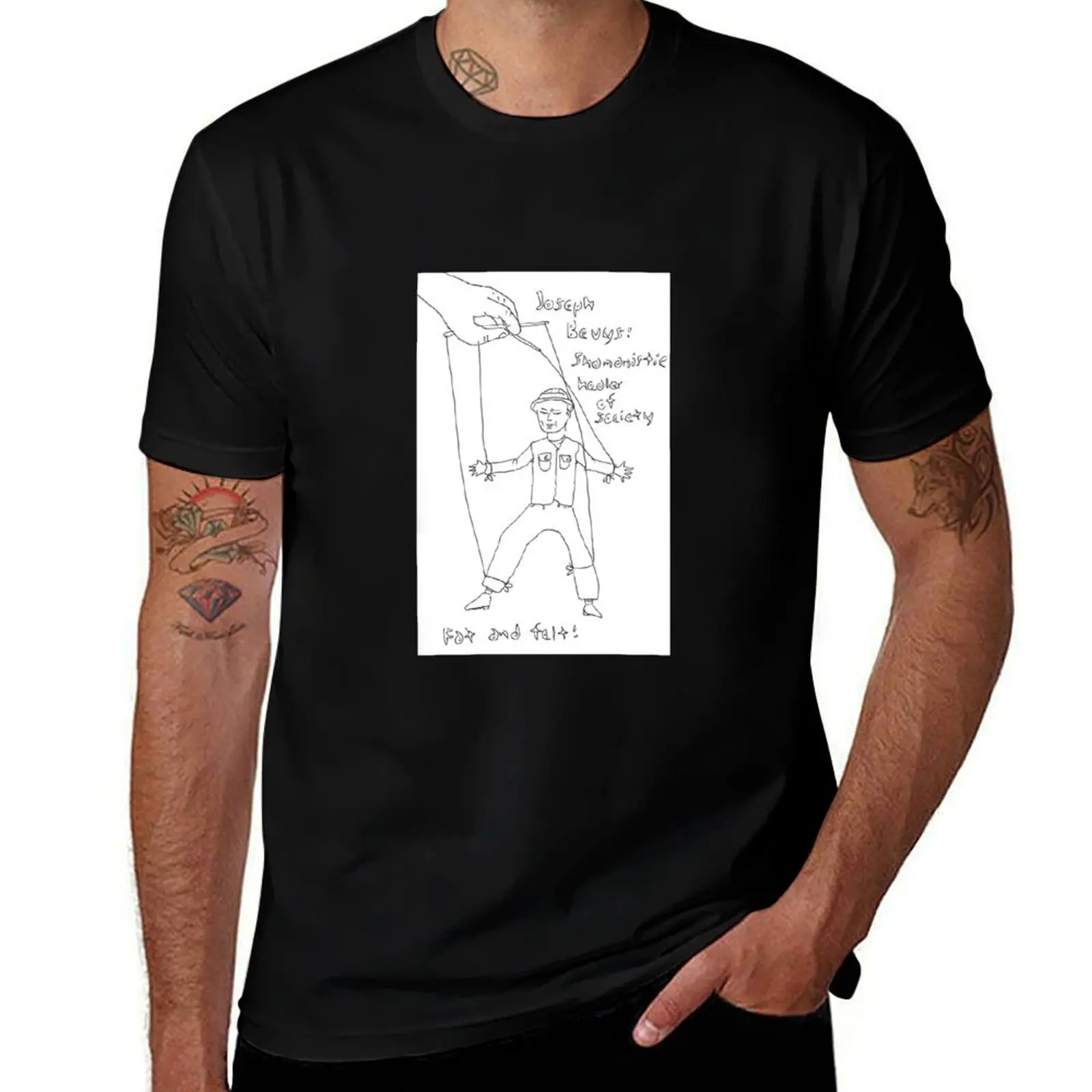 Joseph Beuys drawing from my top twenty five intellectuals series by Luke Foster T-Shirt Mechanic Work Tee Shirt T-Shirt