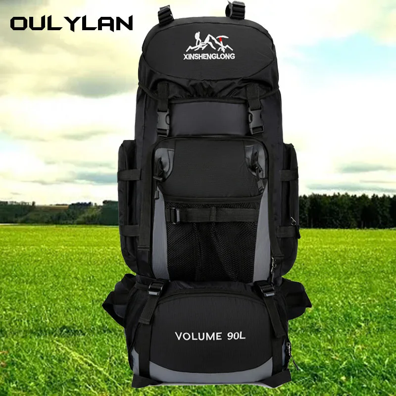 90L Outdoor Waterproof  Travel Backpack for Men Hiking Bag Outdoor Waterproof Backpacks Travel Luggage Bag High-Capacity