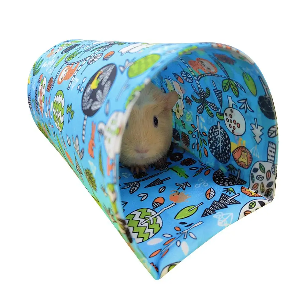 Hamster Play Tubes Forest Pattern Hideout Tunnel Toy Pet Supplies For Guinea Pig Rabbit Hedgehogs Chinchillas Accessories Toys