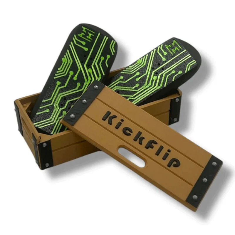 Kickflip – Mini Skateboard magnétique à doigts, nouveauté imprimée en 3D, jouet anti-Stress, Puzzle, cadeau pour amis, activité de loisirs