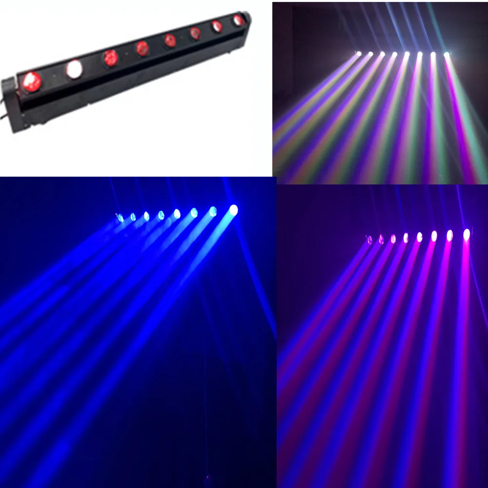 LED Bar Beam 8x15W RGBW Quad Moving Head LED Stage Light DJ DMX Controller Fast Shipping