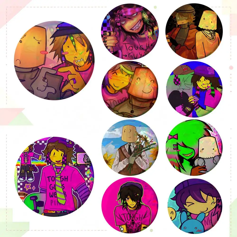 R-RegretevatorS I-Infected And L-Lampert Round Badges Can Be Used To Decorate Clothes And Backpack Pins