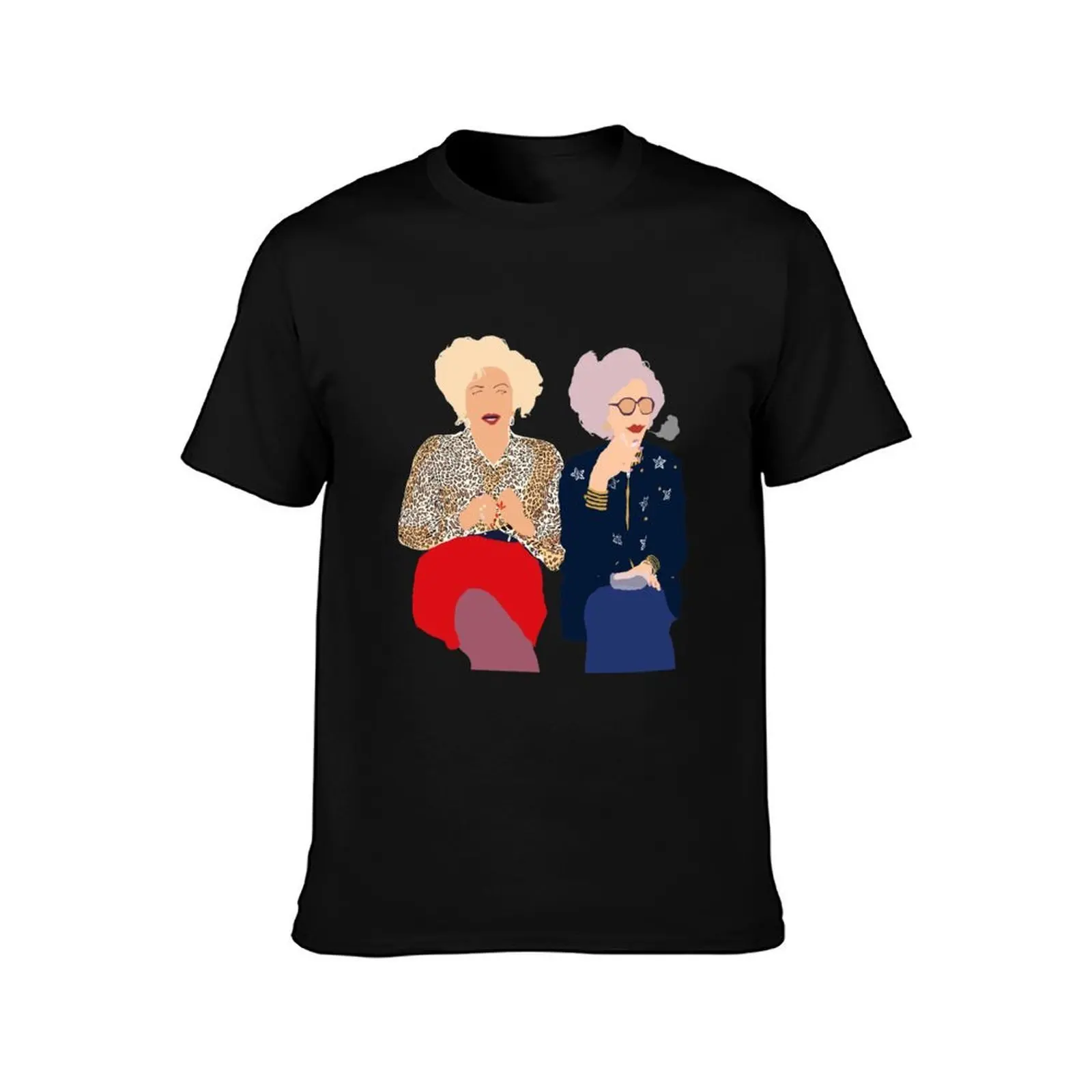 Sylvia Fine and Grandma Yetta Simple (The Nanny) T-Shirt, Summer Casual Cotton Tee, Oversized Streetwear Tops, Unisex Men Women