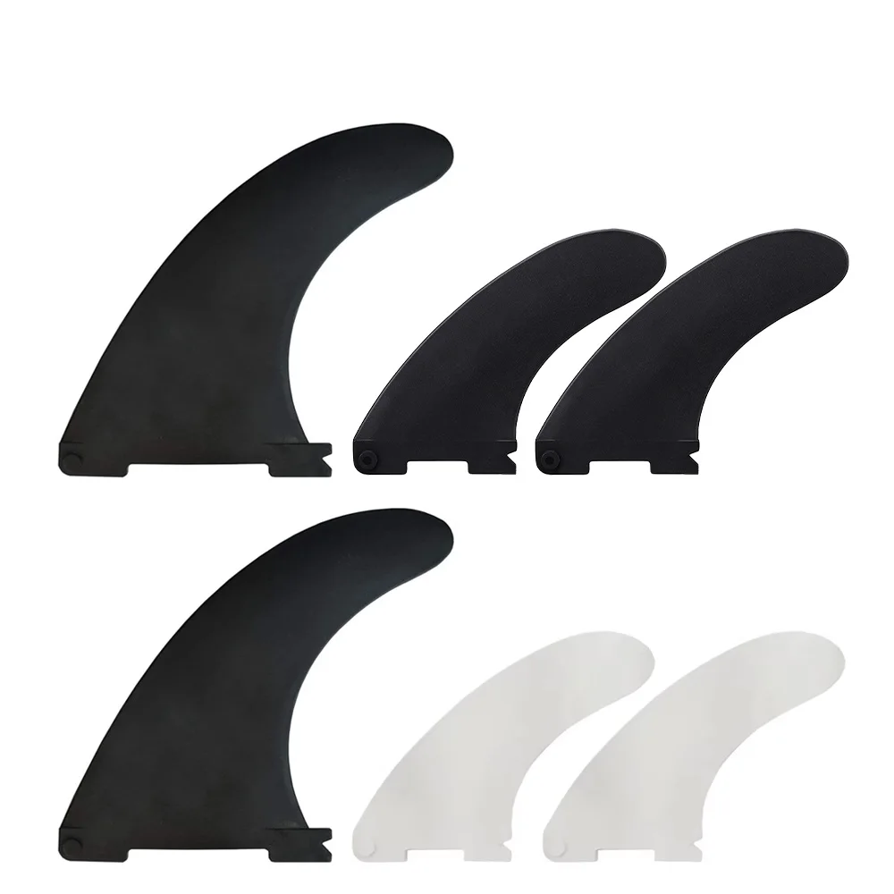 3pcs Set Paddleboard Fin Surf Fin Set Detachable Plastic Center Side Fins For Sup Paddle Board Accessory