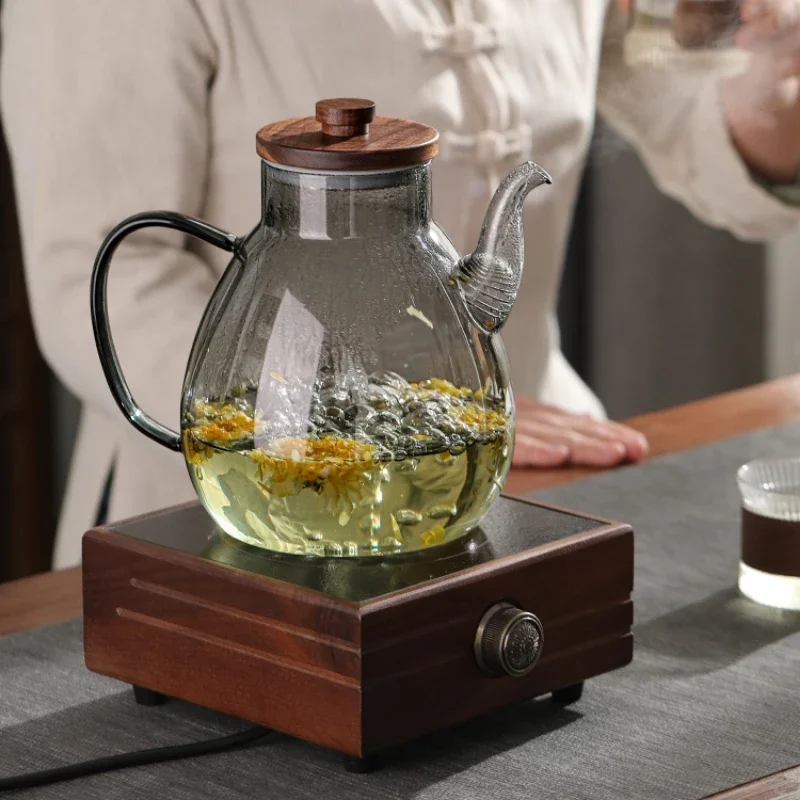 Super Large Capacity Household Glass Tea Pot Simple And Luxury Transparent Water Pot Kitchen Bar Cold Drink Tea Set