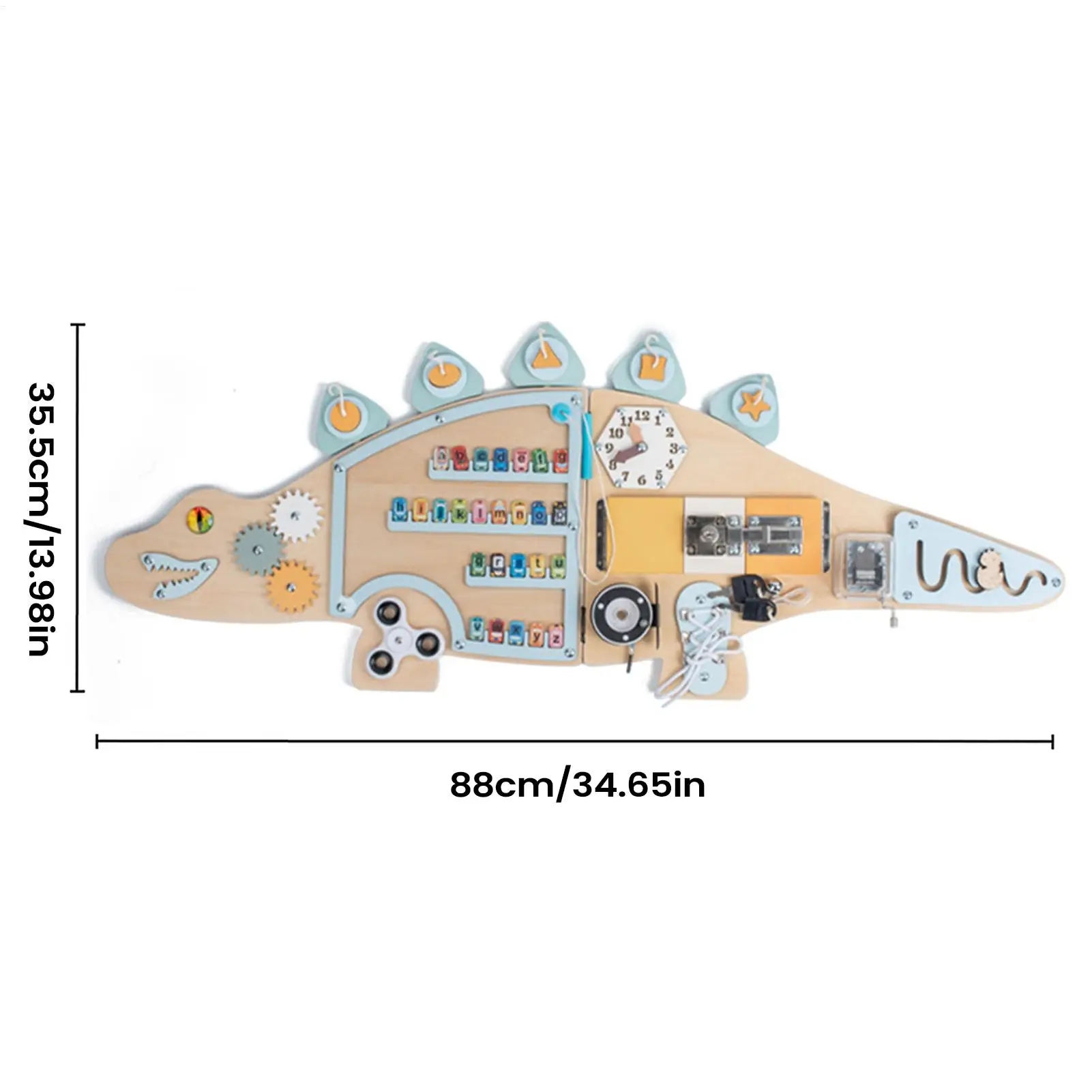 لوحة حسية على الحائط على شكل ديناصور لعبة تعليمية نشاط لوحة حسية جدارية للأطفال بنين بنات غرفة المعيشة المنزلية العائلية