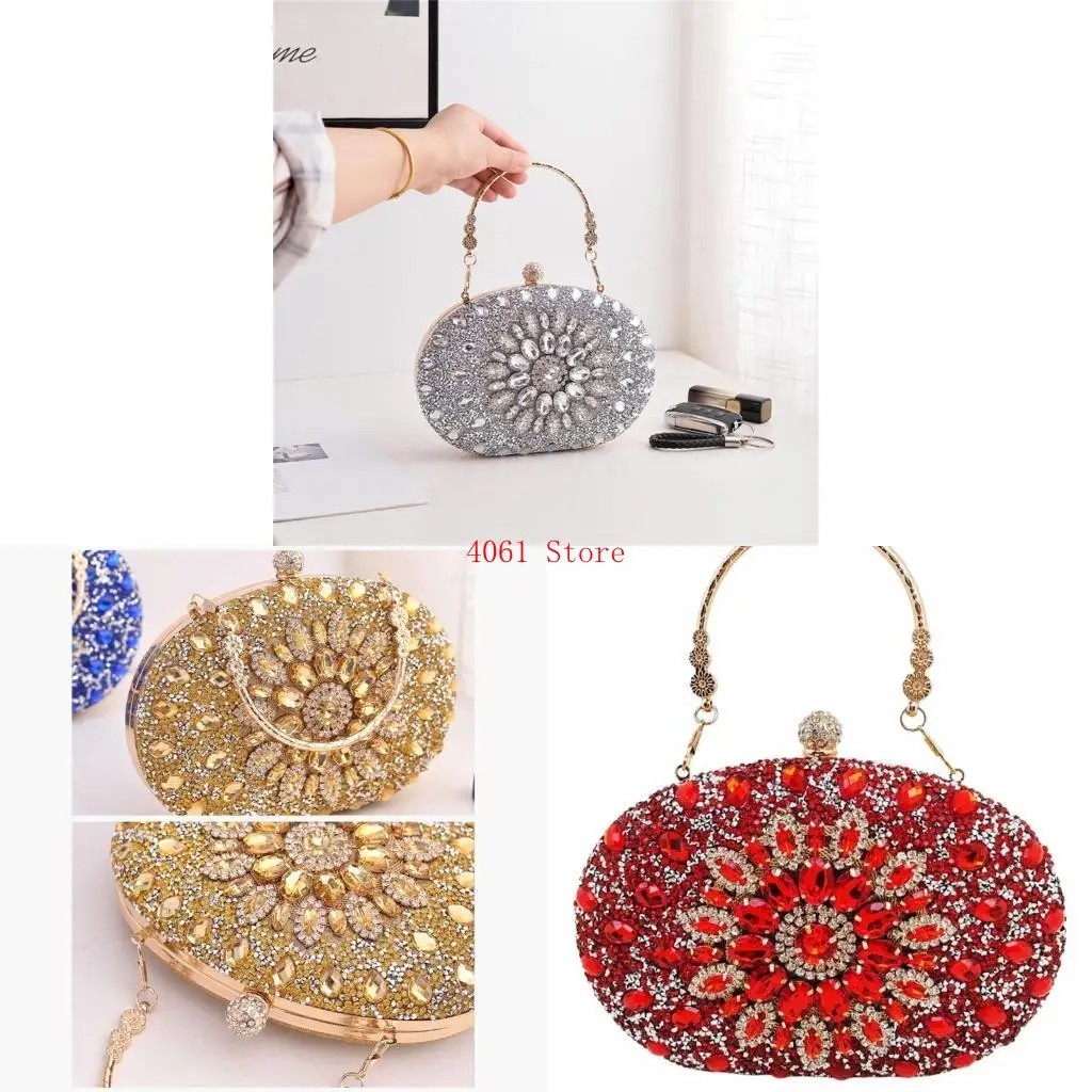 

Elegant Diamond Embellished Evening Clutch Party & Event Purse for Women Girls