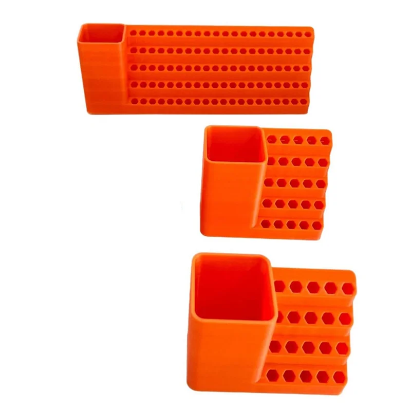 -ABAB Screw Bit Holder Storage Tool Box For Screwdrivers& Drills, Toolbox With Power Drill Mounting Space Included