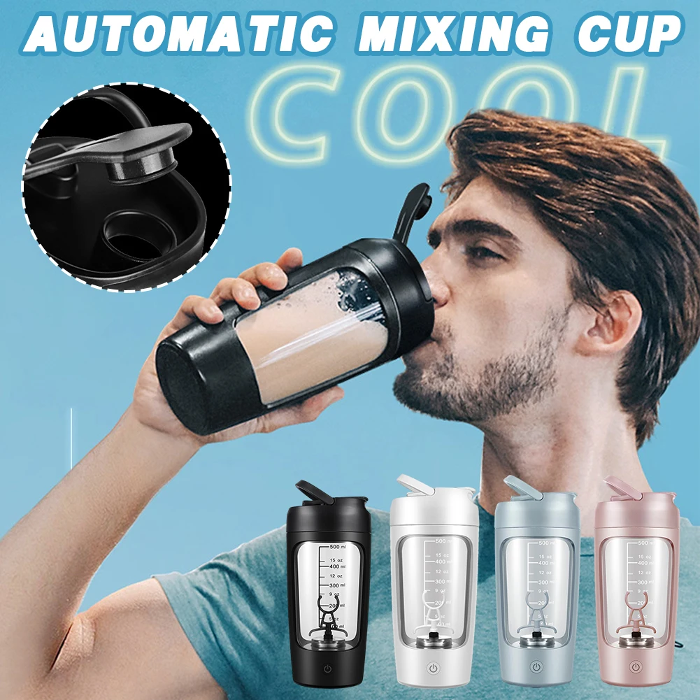 

Rechargeable Powder Mixing Cup Large Capacity Milkshakes Blending Cup For Fitness