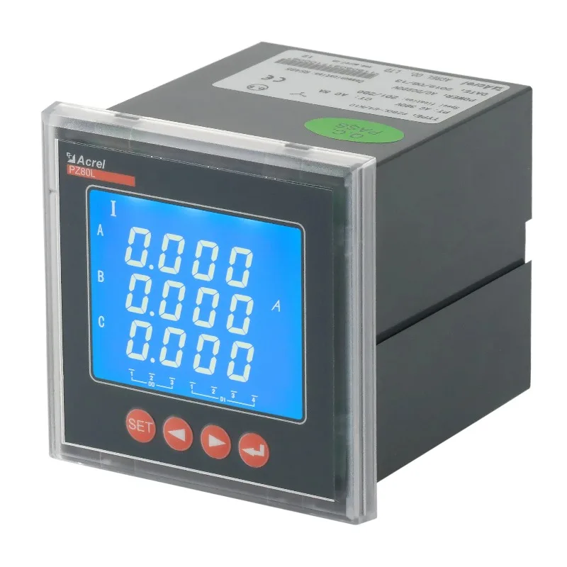 Acrel PZ72-E4 three phase electric panel energy meter kwh multi meter management smart meter electricity active reactive