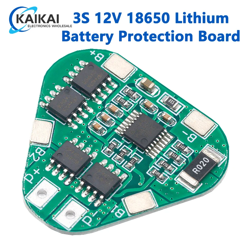 3S 12V 18650 Lithium Battery Protection Board 11.1V 12.6V overcharge over-discharge protect 8A 3 Cell Pack Li-ion BMS PCM PCB