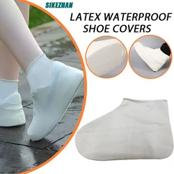 1 Pair Latex WaterProof Shoe Covers Unisex of Outdoor Waterproof Rain Boots Cover Non Slip Wear Resistant Reusable Shoes Gear