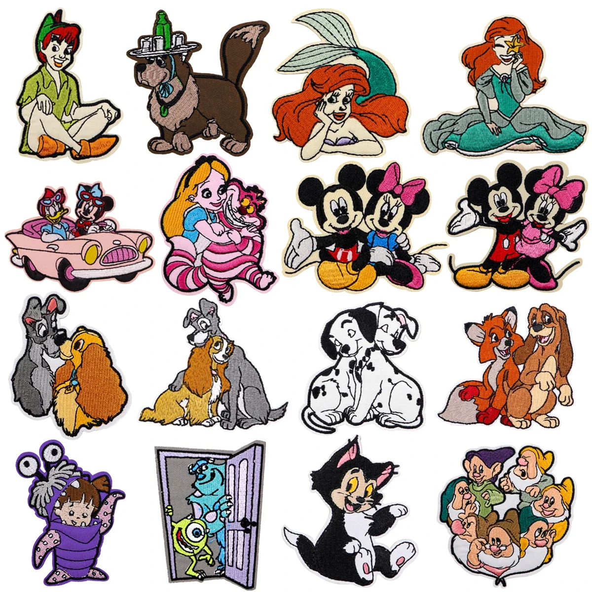 

Милые вышитые нашивки Monster Mike, повязка на руку, значок на рюкзак, мультяшный Микки и Минни для одежды, значки, подарки для друзей