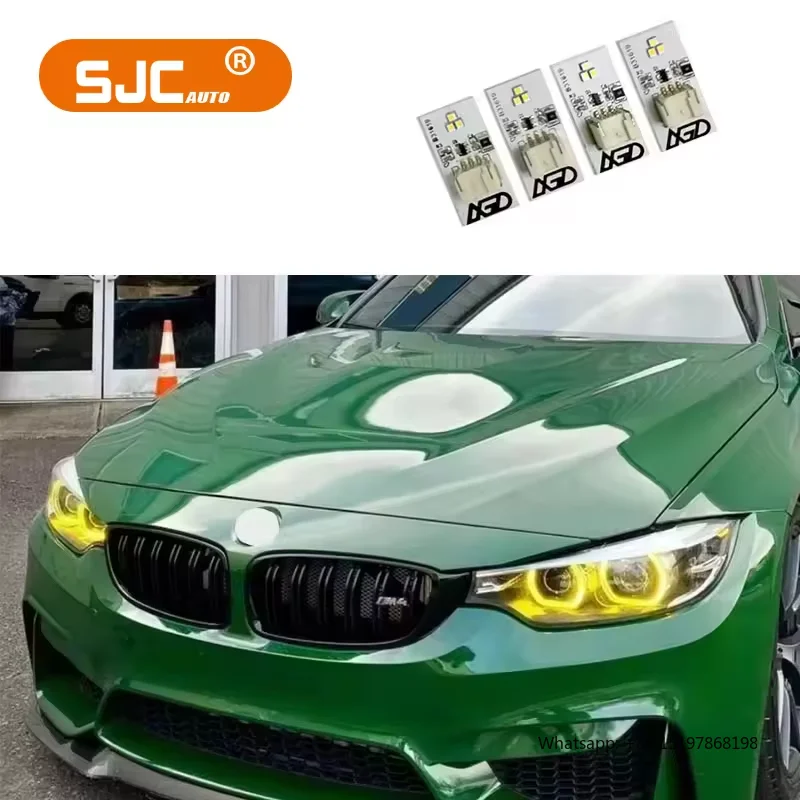 

SJC CSL Lemon Angel Eyes DRL Module for BMW M3 M4 F32 F36 LED Board Headlight Lens Only 2014-2017 Pre-LCI Yellow Front Light