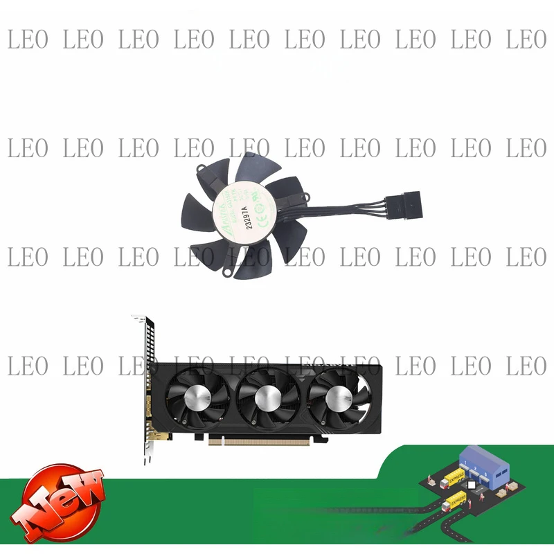 SS 46MM GA51S2H Graphics card fan For Gigabyte GeForce RTX 4060 OC Low Profile Fan