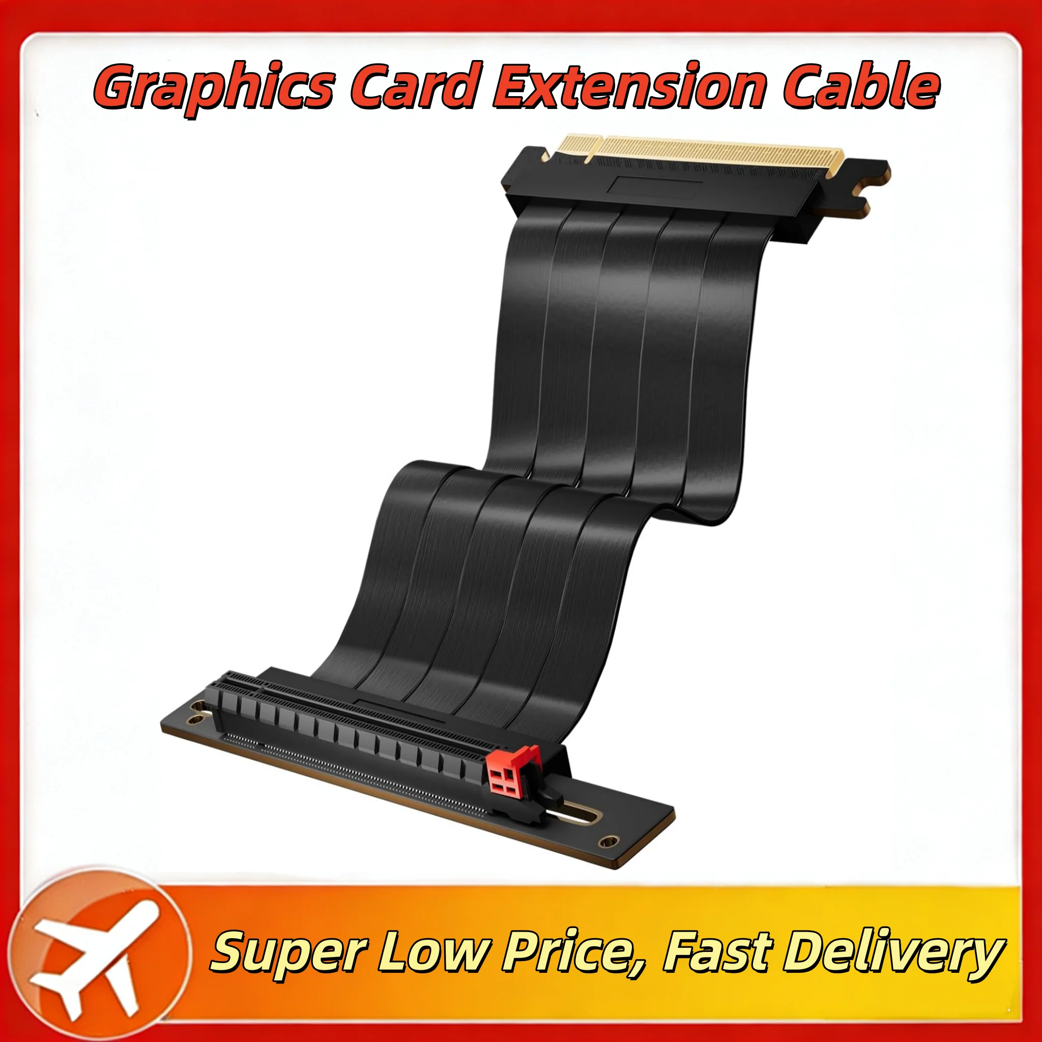 

Переходной кабель PCI-E 4,0, высокоскоростной гибкий удлинитель PCIe 4,0 x16, 600 мм, адаптер удлинителя карт, 90 градусов, кабельные муфты из ТПЭ