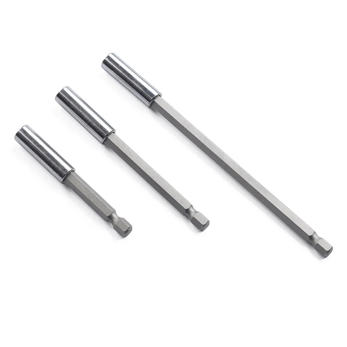 3 pcs Hex Quick Release Magnetic Bit Holder 75Mm 100Mm 150Mm Carbon Steel Drill Extension For Electric Pneumatic Tools