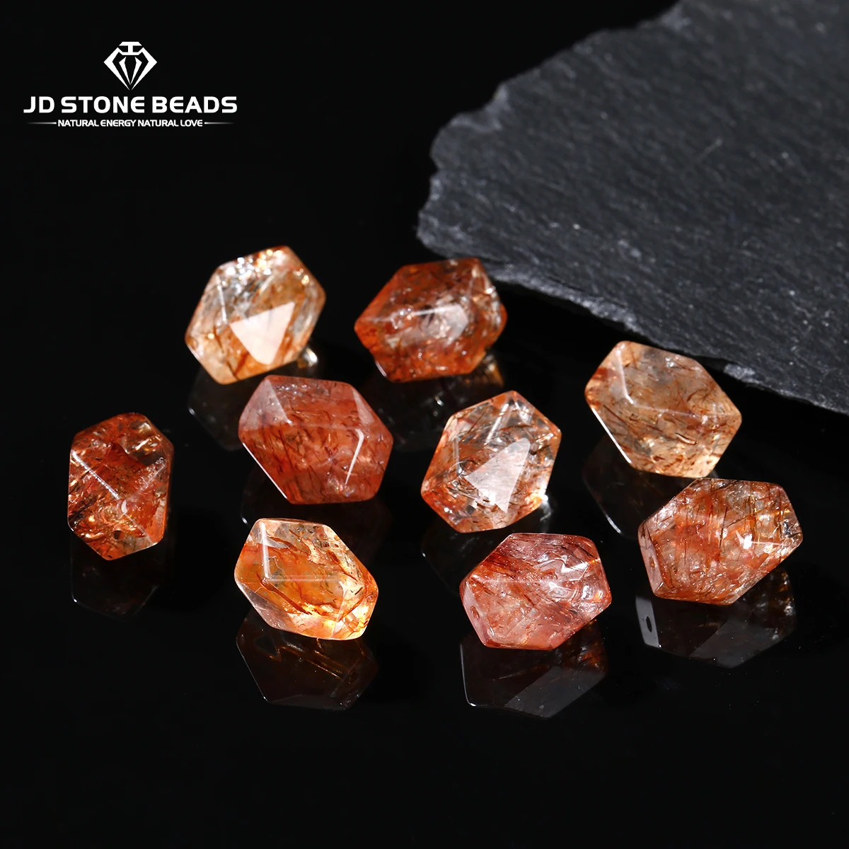 

1 Pc Natural Black Super Seven Quartz Bead 8A Faceted Irregular Shape Bead for Jewelry Making Diy Necklace Bracelet Accessory