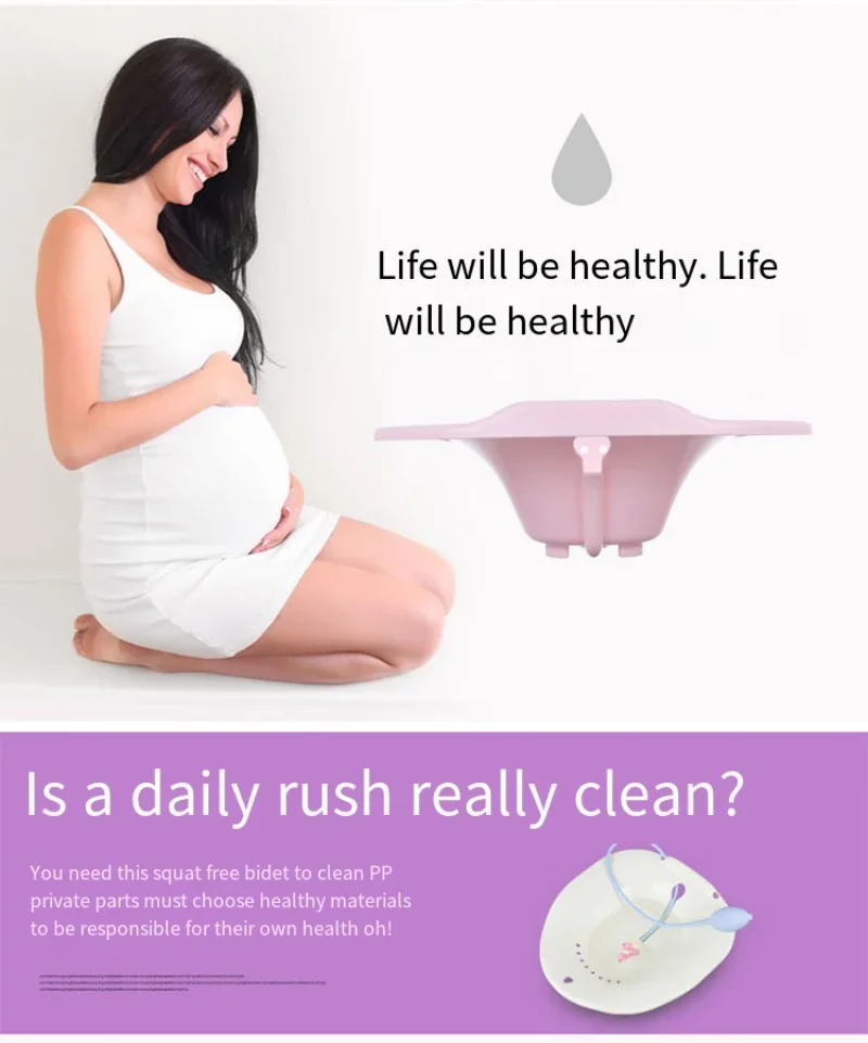 امرأة المرحاض بيديت بعد الولادة سعة كبيرة طوي المرحاض المؤنث النظافة البخار مقعد البواسير لتنظيف المهبل والشرج #2