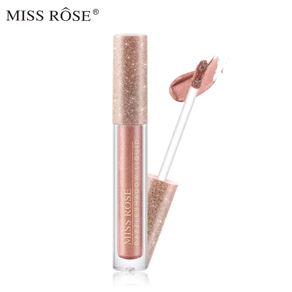 MISS ROSE Glitter Liquid Eyeshadow Stick Waterproof Longwear Metallic Pigment Easy To Make up Shimmer Eye shadow Blush Cosmetics